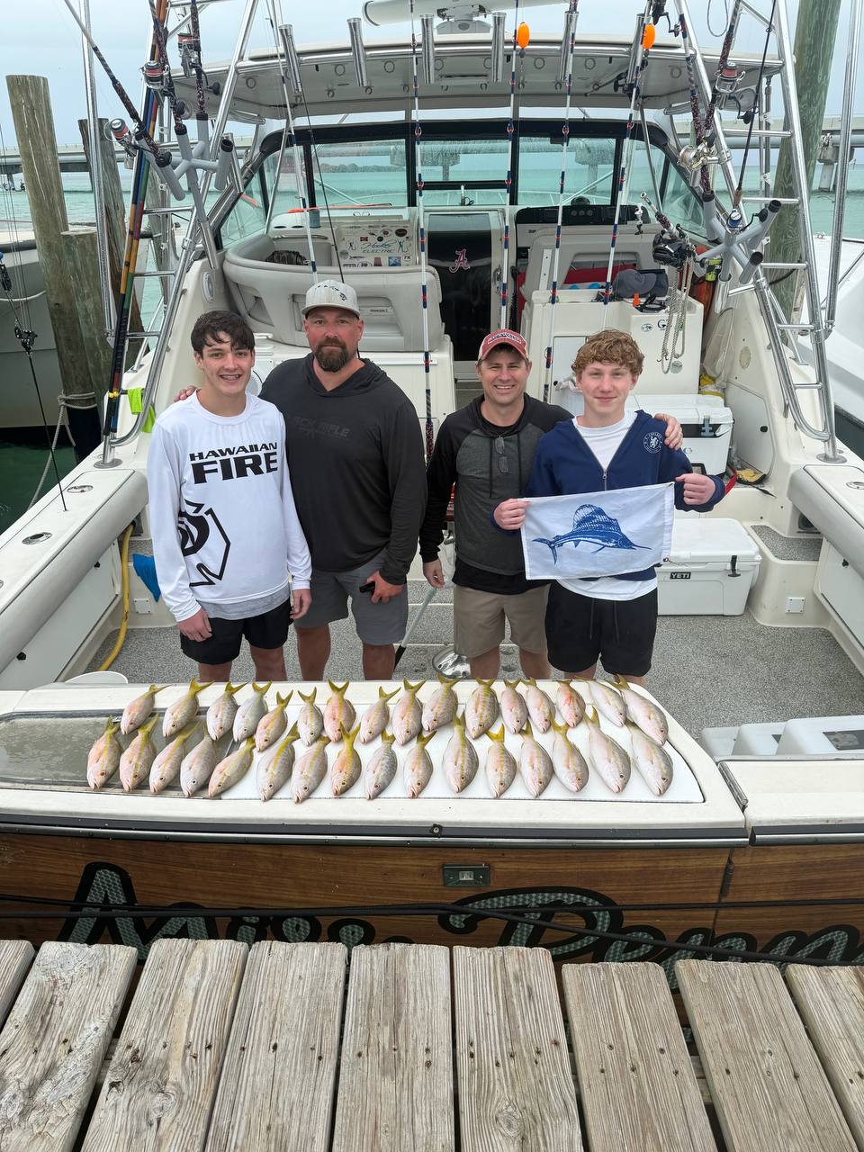 Family-friendly reef fishing action aboard Miss Penny in Islamorada